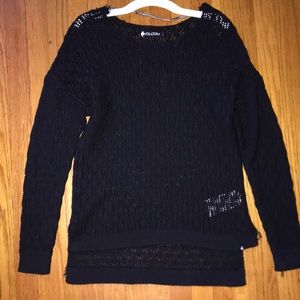 Volcom black loose knit sweater